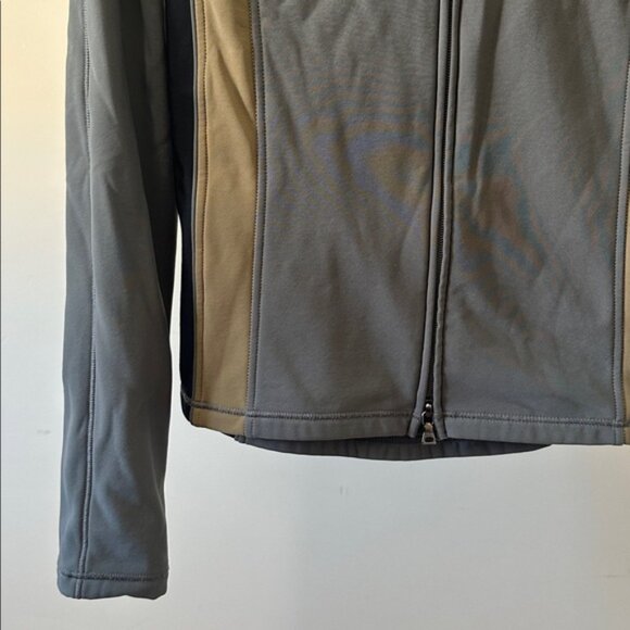 Vintage Prada athletic contrast panel scuba knit fleece fitted zip up jacket - Picture 8 of 16
